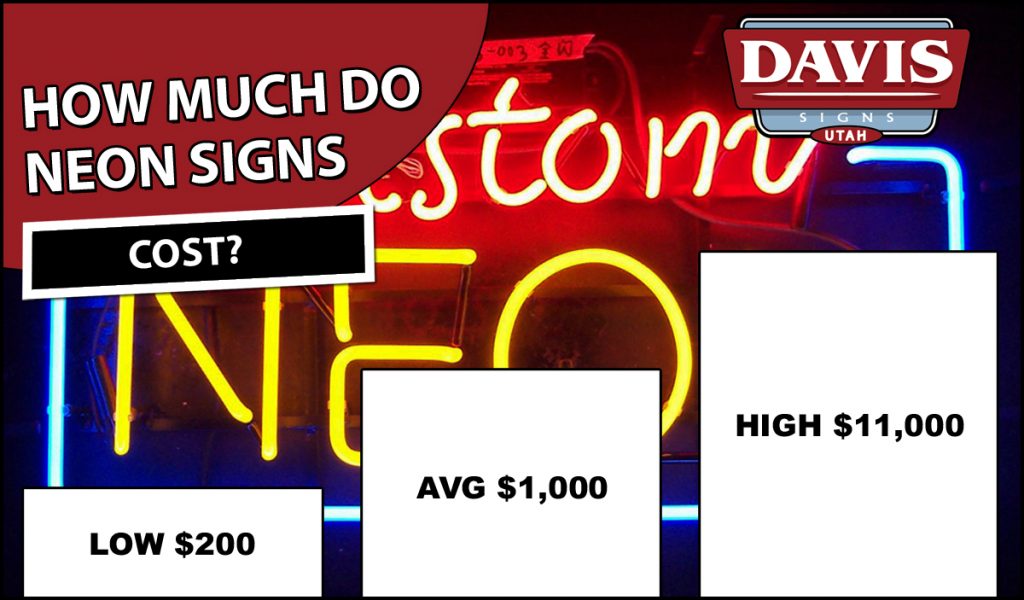 Neon Signs For Sale In North Salt Lake City Davis Signs Utah